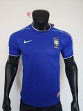 1998 Brazil Blue Player Version Retro Soccer Jersey