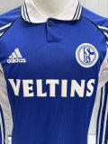1998-2000 Schalke 04 Home Long Retro Soccer Jersey