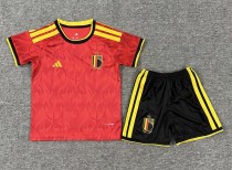 2026 World Cup Belgium Home Kids Soccer Jersey 2026 World Cup Belgium Home Kids Soccer Jersey