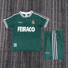 1999-2000 La Coruna Away Retro Kids Soccer Jersey