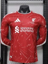 26-27 LIV Home Leaked Edition Long Sleeve Player Version Soccer Jersey (长袖球员)