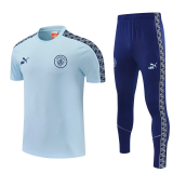 26-27 Man City Short shirts and Long trousers Suit (圆领)