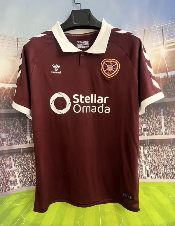 26-27 Heart of Midlothian Home Fans Soccer Jersey