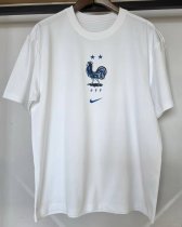 26-27 France White High Quality Casual T-Shirt 26-27 France White High Quality Casual T-Shirt