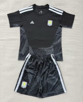 26-27 Aston Villa Black GoalKeeper Kids Soccer Jersey 26-27 Aston Villa Black GoalKeeper Kids Soccer Jersey
