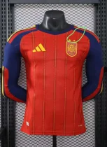 2026 World Cup Spain Home Long Sleeve Player Version Soccer Jersey (With 2 Star)*两颗星*长袖球员 2026 World Cup Spain Home Long Sleeve Player Version Soccer Jersey (With 2 Star)*两颗星*长袖球员
