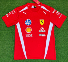 2026 Ferrari New Pattern Player Version Heat Transfer Printing Short Sleeve Racing Suit