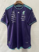 2026 F1 Benz New Pattern Short Sleeve Racing Suit