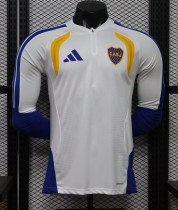 26-27 Boca Juniors White Long Sleeve Player Version Soccer Jersey*长袖球员