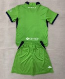26-27 Cruz Azul Green Goalkeeper Kids Soccer Jersey
