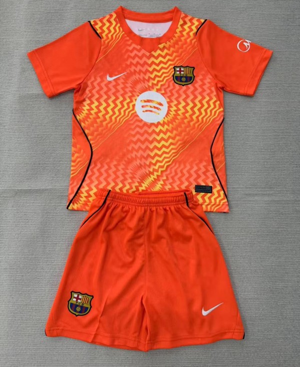 26-27 BAR Orange GoalKeeper Adult Suit