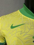 2024 Brazil Home Player Version Soccer Jersey
