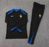 24-25 France High Quality Half Pull Tracksuit