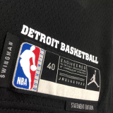 22-23 Pistons CUNNINGHAM #2 Black Top Quality Hot Pressing NBA Jersey (Trapeze Edition)