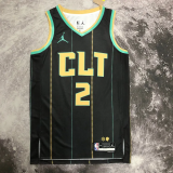 22-23 HORNETS BALL #2 Black City Edition Top Quality Hot Pressing NBA Jersey