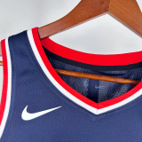 2018-19 Clippers GEORGE #13 Dark Blue City Edition Top Quality Hot Pressing NBA Jersey