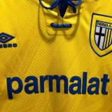 1993-1995 Parma Yellow Retro Soccer Jersey
