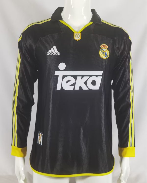 1999-2001 RMA Away Long Sleeve Retro Soccer Jersey