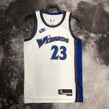 22-23 Wizards JORDAN #23 White Top Quality Hot Pressing NBA Jersey (Retro Logo)