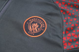 23-24 Man City High Quality Half Pull Tracksuit