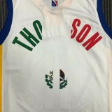 21-22 Warriors THOMPSON #11 'Mexico' White City Edition Top Quality Hot Pressing NBA Jersey