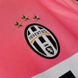 2015-2016 JUV Away Pink Retro Long Sleeve Soccer Jersey