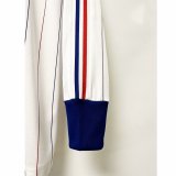 1980 France Away Retro Long Sleeves Soccer Jersey
