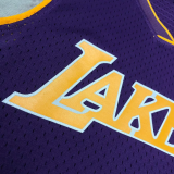 2001 LAKERS BRYANT #8 Purple Retro Top Quality Hot Pressing NBA Jersey
