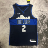 Dallas Mavericks IRVING #2 Black Snow mountain Top Quality Hot Pressing NBA Jersey