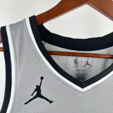 20-21 SA Spurs LEONARD #2 Grey Top Quality Hot Pressing NBA Jersey (Trapeze Edition)