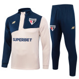 24-25 Sao Paulo FC High Quality Half Pull Tracksuit