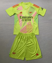 24-25 ARS Fluorescent Yellow GoalKeeper Kids Soccer Jersey