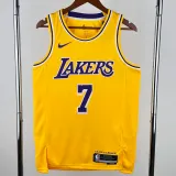 22-23 Lakers ANTHONY #7 Yellow Top Quality Hot Pressing NBA Jersey
