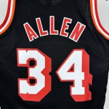 2013-2014 HEAT ALLEN #34 Black Retro Top Quality Hot Pressing NBA Jersey