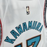 24-25 GRIZZLIES KAWAMURA #17 White Top Quality Hot Pressing NBA Jersey
