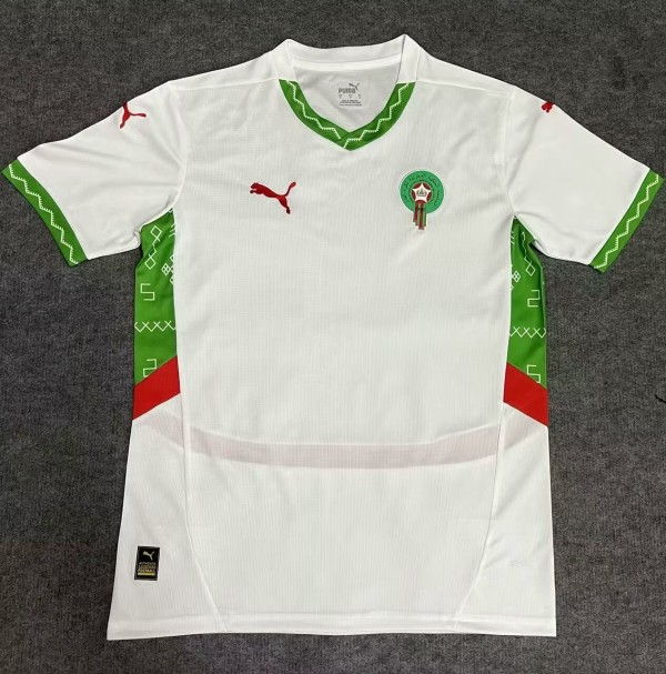 24-25 Morocco Away Fans Soccer Jersey