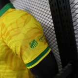 24-25 Brazil Comma Yellow Special Edition Player Version Soccer Jersey