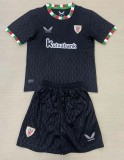 24-25 Bilbao Fourth Kids Soccer Jersey