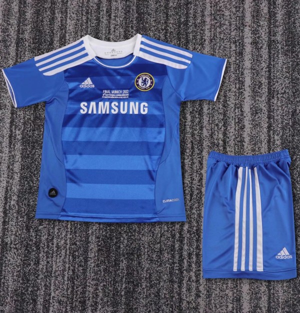 2011-2012 CHE Home UCL Edition Retro Kids Soccer Jersey