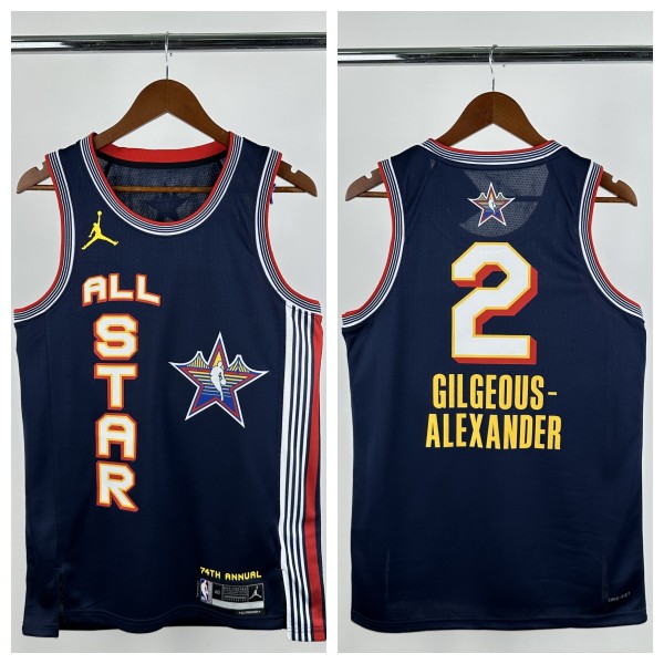 2025 ALL-STAR GILGEOUS-ALEXANDER #2 Top Quality Hot Pressing NBA Jersey