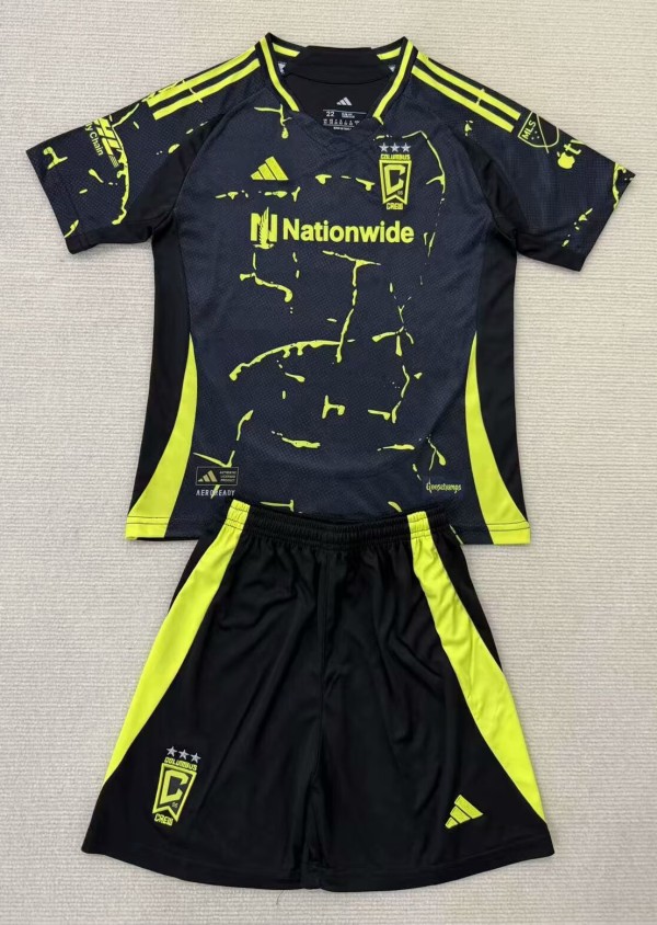 25-26 Columbus Crew Away Kids Soccer Jersey