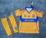 25-26 Tigres UANL Home Fans Kids Soccer Jersey
