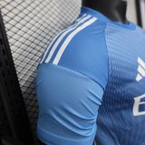 25-26 RMA Blue GoalKeeper Player Version Soccer Jersey