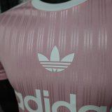 2025 AD Casual Light Pink Player Version Training shirts *三叶草