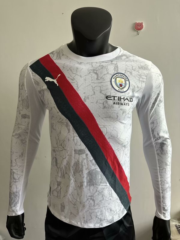 25-26 Man City Away Long Sleeves Player Version Soccer Jersey*世俱杯版
