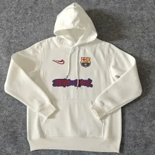 25-26 BAR White Hoody (加绒)彩标