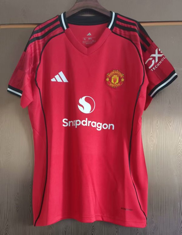 25-26 Man Utd Home Women Soccer Jersey (女)