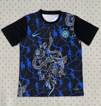 25-26 INT Black Blue Training shirts (蛇)