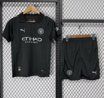 25-26 Man City Away Kids Soccer Jersey
