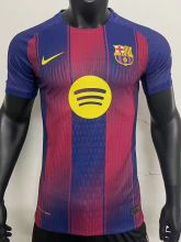 25-26 BAR Home Player Version Soccer Jersey